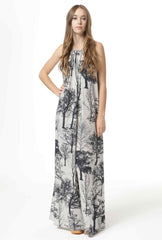 Maxi Dress - Forest Print