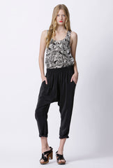 Brooklyn Silk Pants - Plain - Black
