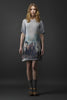 Lady Grey Dress - Stallion Print