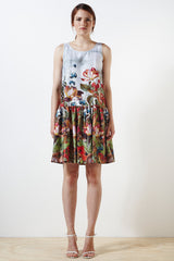 Cotswolds Cotton Dress - Garden Floral Print