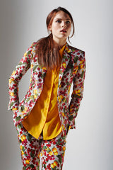 Broadwalk Silk Blazer - Garden Floral Print
