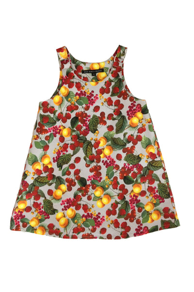 Girls' Tunic Dress - Summer Fruits Print