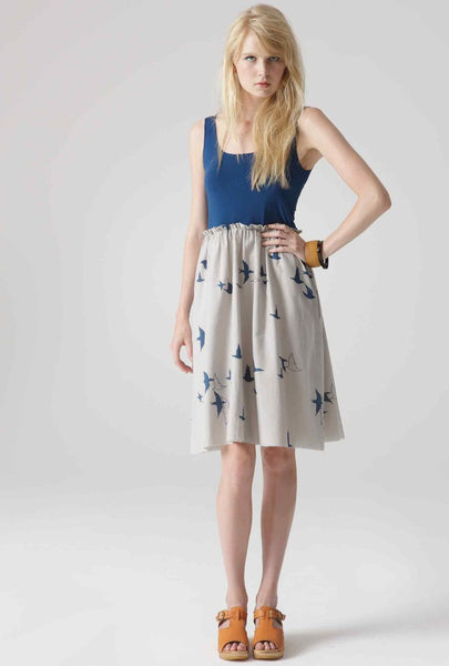 Singlet Dress - Seagull Print