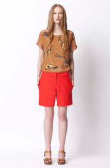 Journey Shorts - Plain -  Vermillion