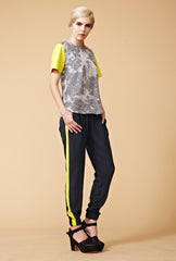 Avalanche Silk Pant - Alpine Stripe Digital Print