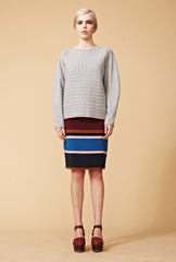 Aspen Pencil Shirt - Alpine Stripe Digital Print