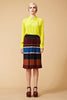 Montreal Silk Skirt - Alpine Stripe Digital Print