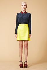 Navigator Silk Shirt - Plain - Punk Pink