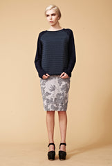 Aspen Pencil Shirt - Alpine Stripe Digital Print