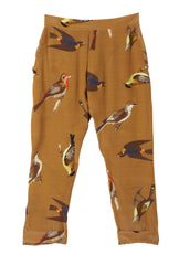 Cornwall Silk Pants - Birdhouse Print