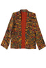 Traveller Silk Cardigan - Fox Field Print