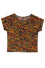 Pasadena Silk Tee - Fox Field Print