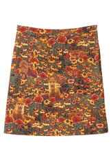 Day Trip Cotton Skirt - Fox Field Print