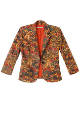 Boulevard Blazer - Fox Field Print