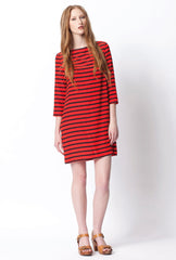 Highland Silk Tunic - Mid Stripe - Bronze / Navy