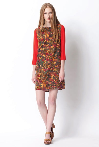 Highland Silk Tunic - Fox Field Print