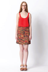 Day Trip Cotton Skirt - Fox Field Print
