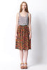 Drifter Silk Skirt - Fox Field Print