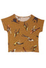 Pasadena Silk Tee - Birdhouse Print