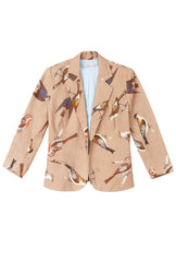 Boulevard Blazer - Birdhouse Print