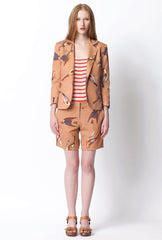 Boulevard Blazer - Birdhouse Print