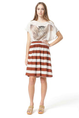 Silk Tee - Owl Digital Print