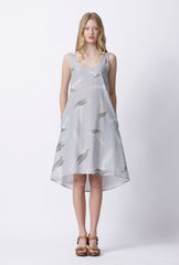 Curtesy Cotton Dress - Seagull Digital Print