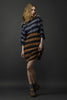 Faraway Silk Dress - Stripe Print