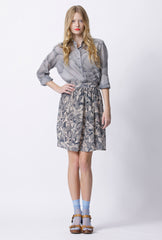 Harvard Silk Cotton Shirt - Cloud Cover Print