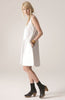 Trapeze Dress - Bird Cloud - Grey / White